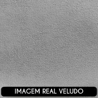 Poltrona Para Sala De Estar Decorativa Kit Com 2 Maggie Z08 Veludo Cinza - Mpozenato - 5