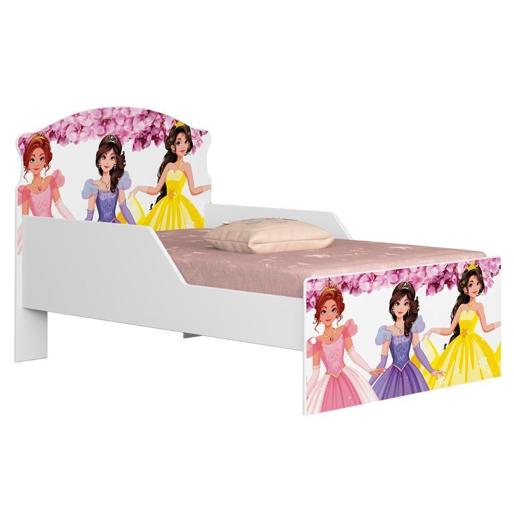 Quarto Infantil 3 Peças Com Mini Cama Princesa Rosa Z53 - Mpozenato - 5