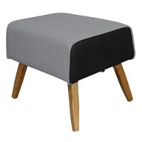 Puff Decorativo 60 Cm Viseo C-05 C-416 Linho Cinza - Domi - 1