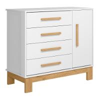 Quarto Infantil 3 Peças Com Berço Q Encanto Slim Branco - Qmovi - 9