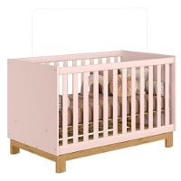 Quarto Infantil 3 Peças Com Berço Q Encanto Slim Rosa - Qmovi - 8