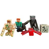 Kit 2 Cartela Minecraft Dragão 10 Bonecos + 2 Bloco Steve - 7