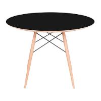 Mesa Eames Eiffel Redonda 90cm - Preta - 1