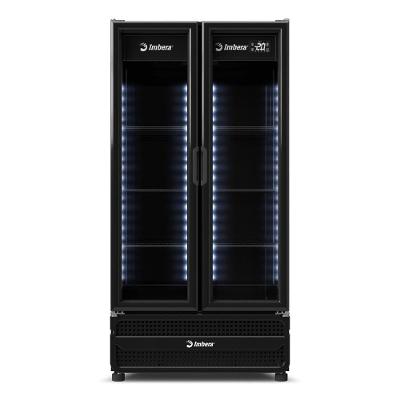 Cervejeira Imbera CCV480 810L Porta de Vidro Duplo Preta com Iluminação LED 220V