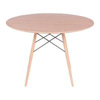 Mesa Eames Eiffel Redonda 90cm - Freijó - 1