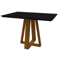 Mesa Lectus 120X80Cm - Ypê/Preto - 1