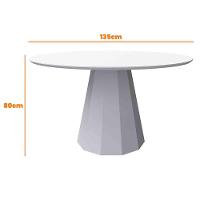 Mesa Isis 135X135Cm - Off White