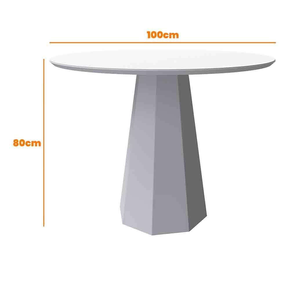 Mesa Isis 100X100Cm - Preto - 2