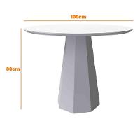 Mesa Isis 100X100Cm - Preto