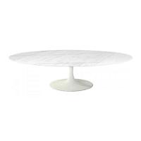 Mesa Saarinen Oval São Gabriel 135x90cm - Base Branca - 5