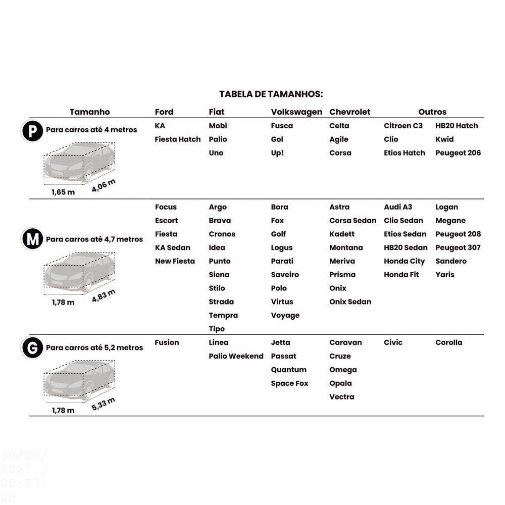 Capa Protetora Para Carros Tramontina Tamanho M Tramontina - 6