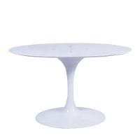 Mesa Saarinen Oval São Gabriel 120x80cm - Base Branca - 2