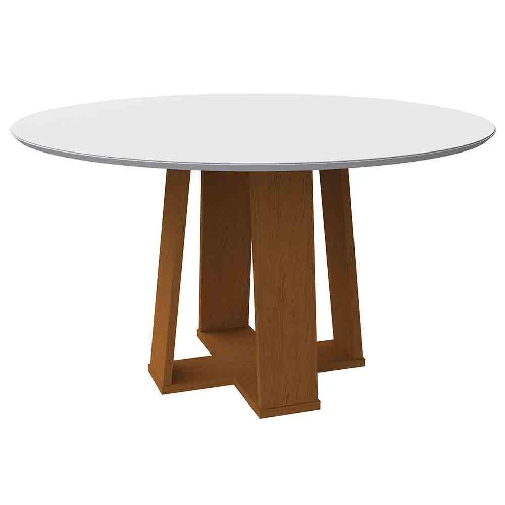 Mesa Isabela 135X135Cm - Ypê/Off White - 1