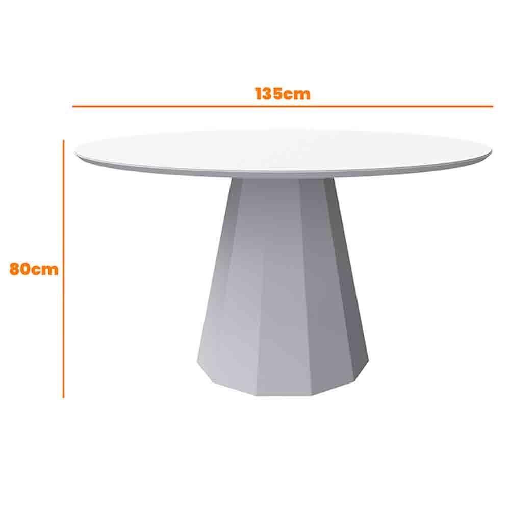 Mesa Isis 135X135Cm - Preto - 2