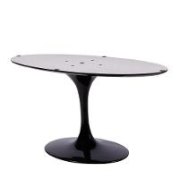 Mesa Saarinen Oval São Gabriel 135x90cm - Base Preta - 2