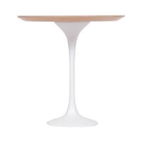 Mesa Saarinen Redonda Freijó 107cm - Base Branca - 2