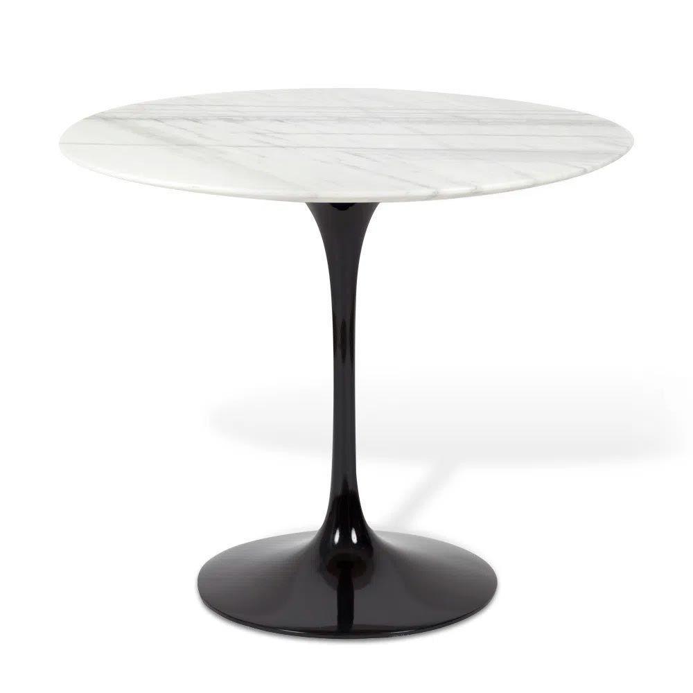 Mesa Saarinen Redonda Espírito Santo 124cm - Base Preta - 1