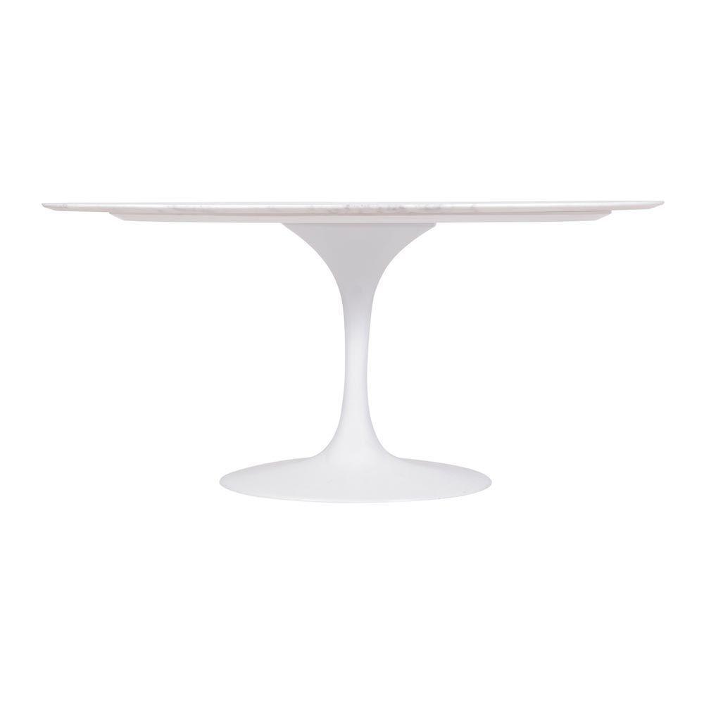 Mesa Saarinen Oval Espírito Santo 198x122cm - Base Branca - 2
