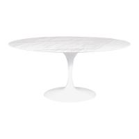 Mesa Saarinen Oval Espírito Santo 198x122cm - Base Branca - 3