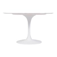 Mesa Saarinen Redonda Carrara 124cm - Base Branca - 2