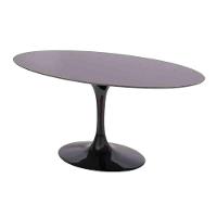 Mesa Saarinen Oval São Gabriel 120x80cm - Base Preta - 1