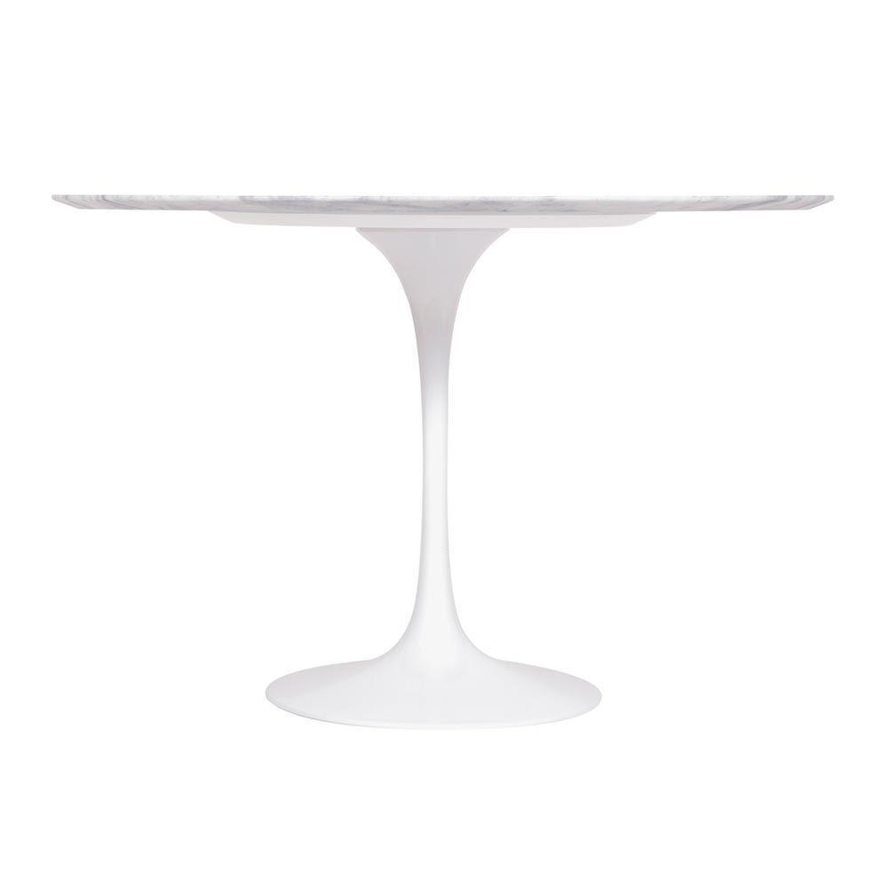 Mesa Saarinen Redonda Espírito Santo 100cm - Base Branca - 2
