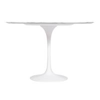 Mesa Saarinen Redonda Espírito Santo 100cm - Base Branca - 2