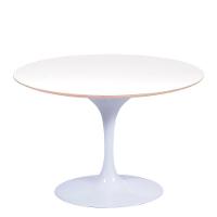 Mesa Saarinen Oval Fórmica Branca 235x122cm - Base Branca - 1