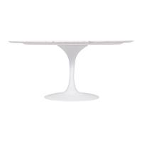 Mesa Saarinen Oval Carrara 198x122cm - Base Branca - 2
