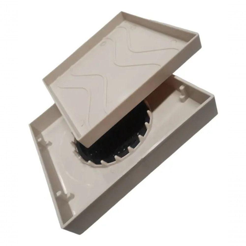 Ralo Oculto 15x15 Invisivel Para Piso Porcelanato Bege - 1