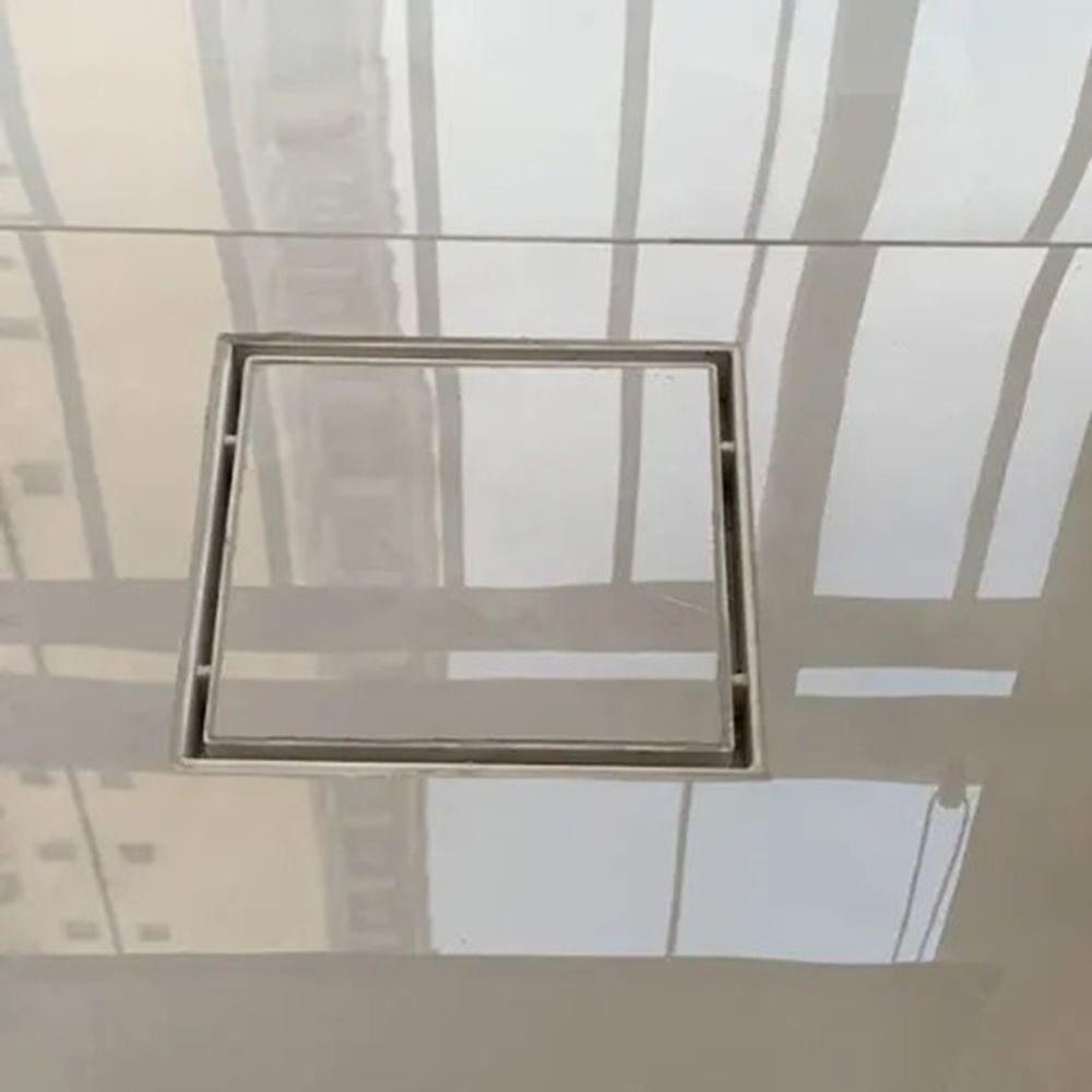 Ralo Oculto 15x15 Invisivel Para Piso Porcelanato Bege - 2