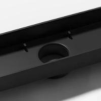Ralo Oculto Linear De Embutir 5x50 Para Porcelanato Preto - 2
