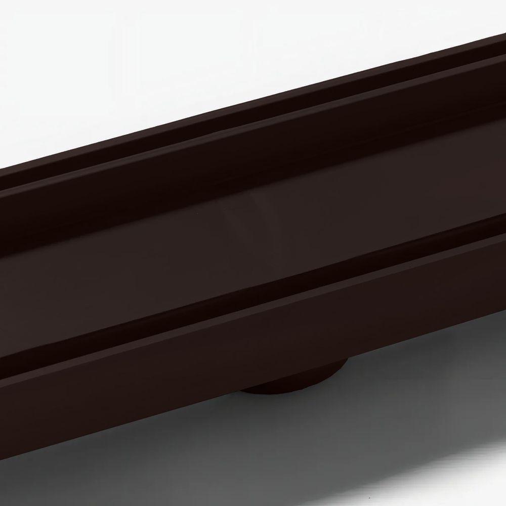 Ralo Oculto Linear De Embutir 5x50 Para Porcelanato Marrom - 4