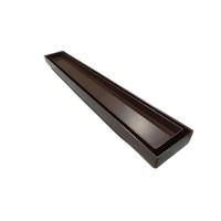 Ralo Oculto Linear De Embutir 5x50 Para Porcelanato Marrom - 3