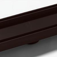 Ralo Oculto Linear De Embutir 5x50 Para Porcelanato Marrom