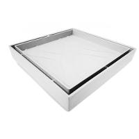 Ralo Oculto 15x15 Invisivel Para Piso Porcelanato Branco - 3
