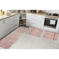 Jogo Mexicano Passadeira Cozinha Lavabo Kit 3 Pçs Modelos Tons Marrons - 2