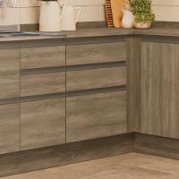 Balcao Com Tampo 3 Gavetas 60 Cm Maxxi G743 Kappesberg Nogal - 7