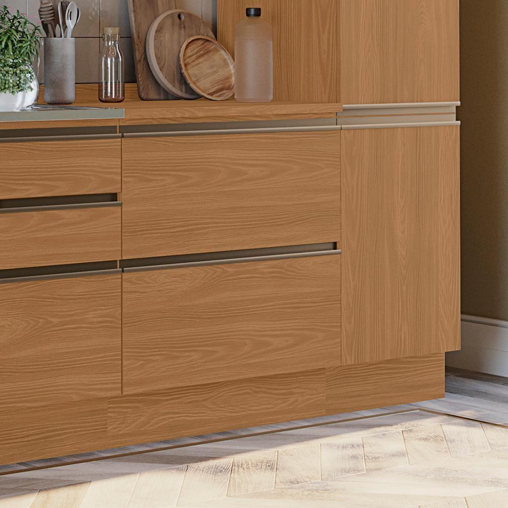 Balcao Com Tampo 80 Cm 2 Gavetas Mdp Maxxi G755 Kappesberg Canela - 7