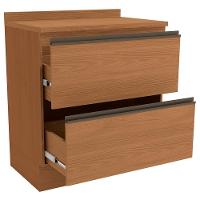 Balcao Com Tampo 80 Cm 2 Gavetas Mdp Maxxi G755 Kappesberg Canela - 5