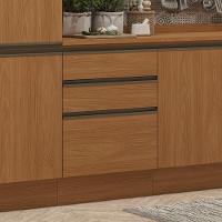 Balcao Com Tampo 3 Gavetas 60 Cm Maxxi G743 Kappesberg Canela - 1