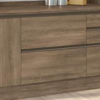 Balcao Com Tampo 80 Cm 2 Gavetas Mdp Maxxi G755 Kappesberg Nogal - 2