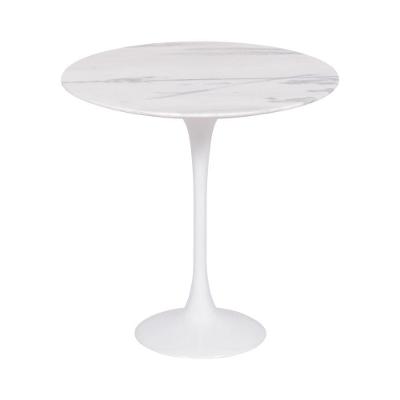 Mesa Saarinen Lateral Espírito Santo 51cm - Base Branca