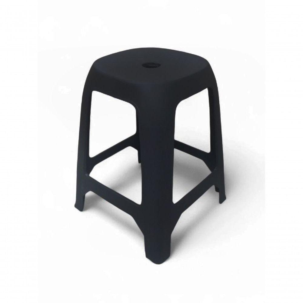 Banco Plástico Banqueta Resistente Cantos Arredondados - 2