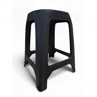 Banco Plástico Banqueta Resistente Cantos Arredondados - 5