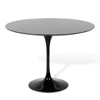 Mesa Saarinen Redonda São Gabriel 100cm - Base Preta - 1