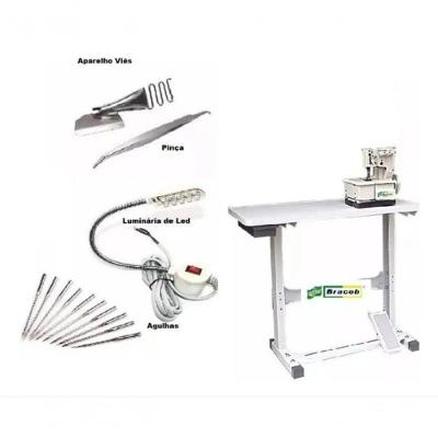 Galoneira Bracob 3 Agulhas Com Mesa + Kit Peças 110v