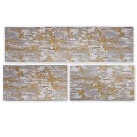 Kit 3 Peças Pratik Jogo Cozinha Borda Infinita Não Derrapa Marmore Ocre - 2