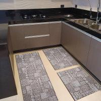 Kit 3 Peças Pratik Jogo Cozinha Borda Infinita Não Derrapa Asteca Nomad - 3