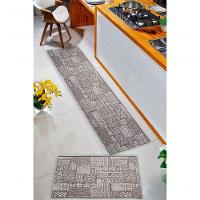 Kit 3 Peças Pratik Jogo Cozinha Borda Infinita Não Derrapa Asteca Nomad